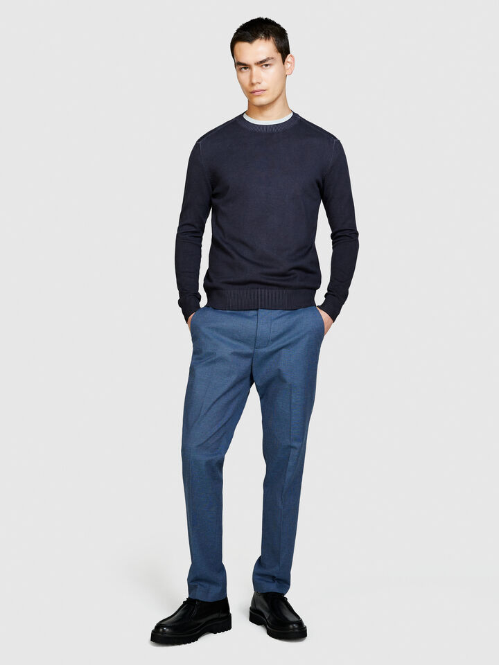 Formal trousers - men's slim fit trousers - Blue | Sisley image number 1